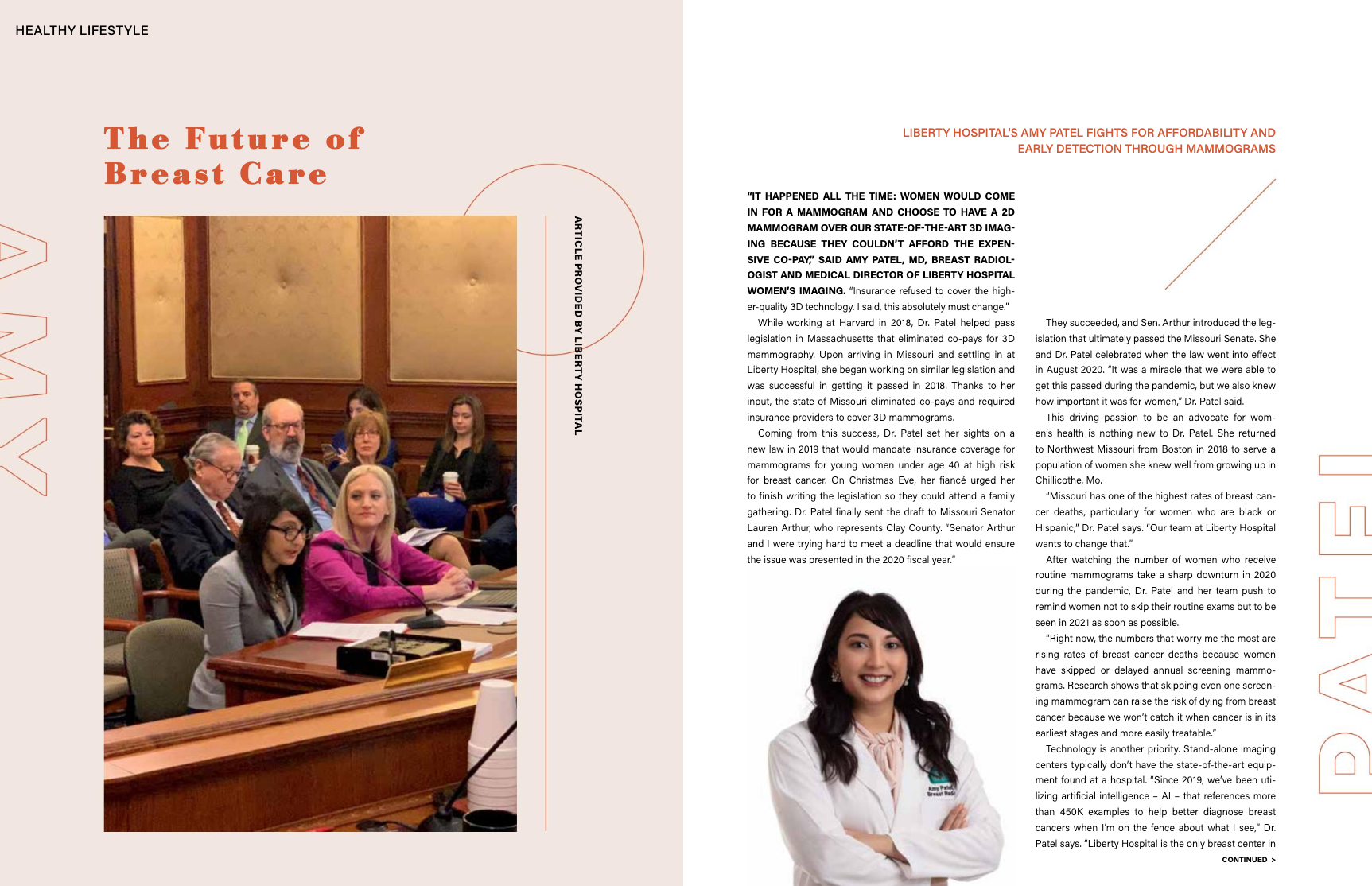 Dr. Amy Patel featured in Northland Lifestyle's May Issue